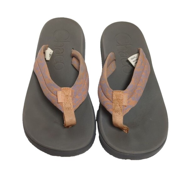 CHACO Chillos Women Sandals Flip Flops Tube Breeze Lilac Grey Thong  US 8 - Picture 1 of 11